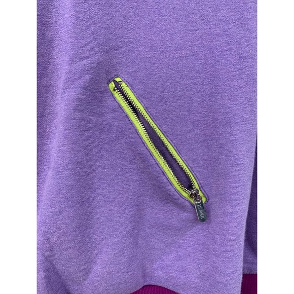 Zumba Hooded Pull Over Sweatshirt Pocket  MOVE ME  Large Purple and Green  Logo - Picture 4 of 8